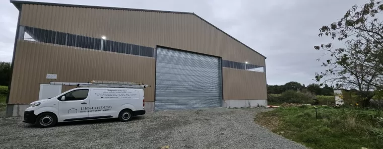 Rideau métallique 8x6 à Libourne , proximité de Coutras, DESJARDINS Construction Métallique